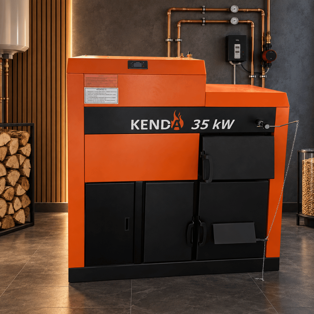 Centrală Mixtă Kenda 35 KW - pe lemne și peleți